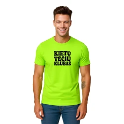 Vīriešu neona zaļš T-krekls Cool Dad (melns)