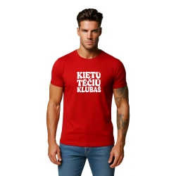 Vīriešu sarkans T-krekls Cool Dad (balts)