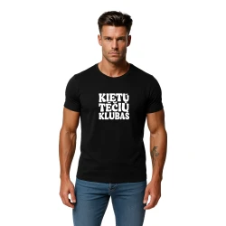 Vīriešu melns T-krekls Cool Dad (balts)