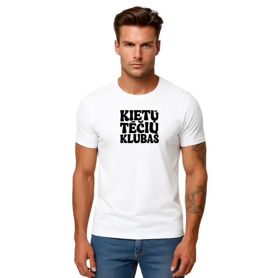 Vīriešu balts T-krekls Cool Dad (melns) PK4004