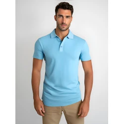 Vīriešu gaiši zils polo krekliņš Casual