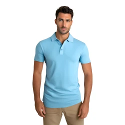 Vīriešu gaiši zils polo krekliņš Casual