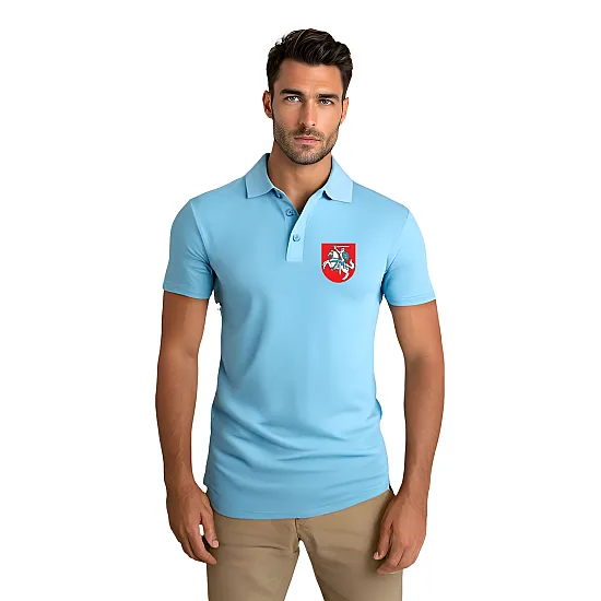 Vīriešu gaiši zils polo krekls Herb JS/8T80