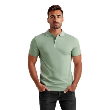 Vīriešu piparmētru polo krekliņš Casual