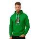 Vīriešu zaļš džemperis ar kapuci zaļš balts Teddy Bear-Ball