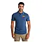 Men's blue polo shirt Heart