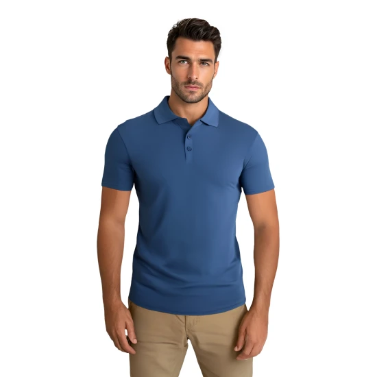 Vīriešu zils polo krekliņš Casual JS/8T80