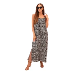Sieviešu melna kleita bez siksnām Zebra