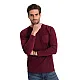 Vīriešu bordo krāsas krekls ar garām piedurknēm Doug V6 OM-LSCL-0109