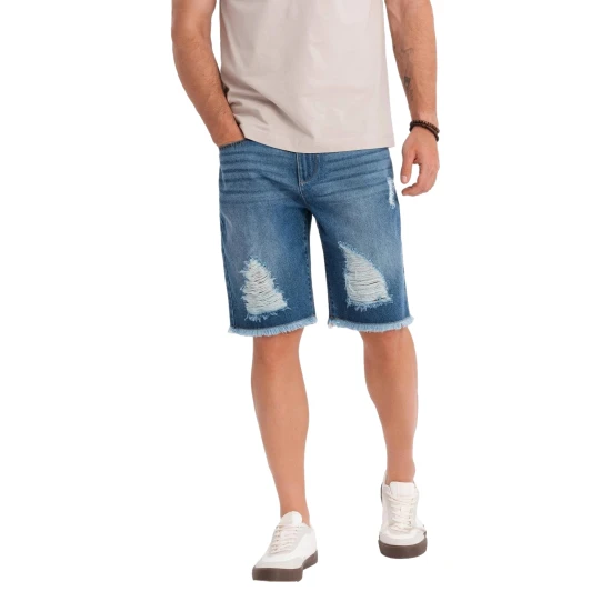 Vīriešu zili džinsa šorti Urban V3 OM-SRDS-0157