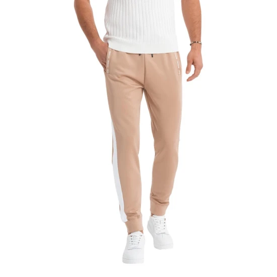 Brūnas vīriešu ikdienas bikses Adelf V4 OM-PASK-0229