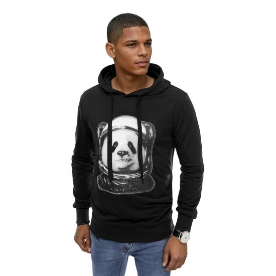 Vīriešu melns džemperis Panda