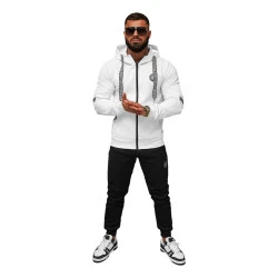 Vīriešu balts treniņtērpu komplekts Lion