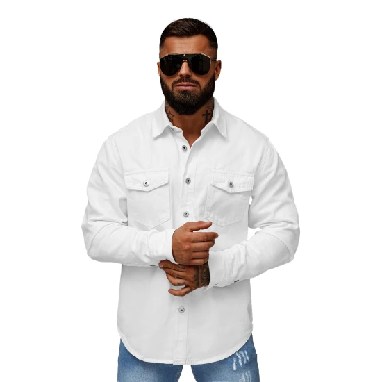 Vīriešu balts džinsa krekls Tol L/CA777/2