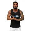 Vīriešu melns krekls bez piedurknēm Black2 JS/8B1707/3Z