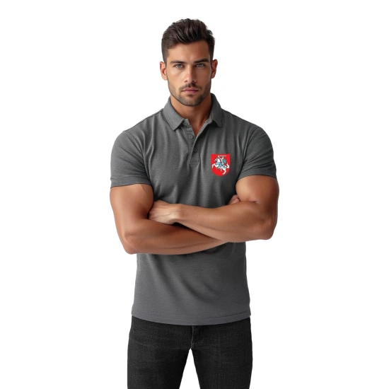 Vīriešu tumši pelēks polo krekls Herb JS/8T80