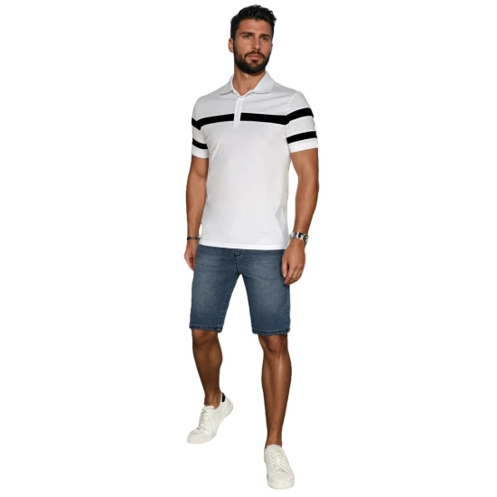 Vīriešu balts polo krekliņš Lima PX0628