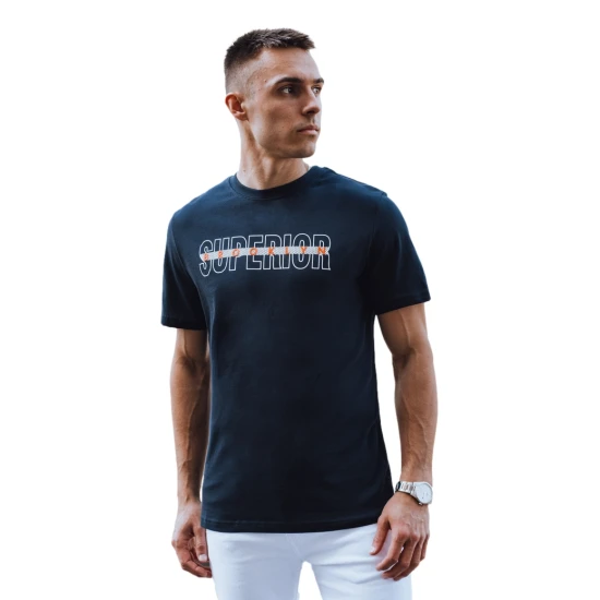 Vīriešu tumši zils T-krekls ar Superior RX5386