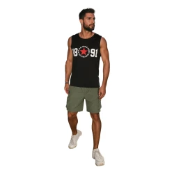 Vīriešu melns T-krekls Riders