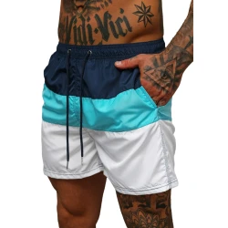 Peldēšanas šorti tumši zili/balti Revel