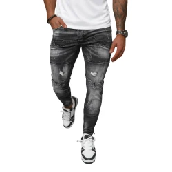 Vīriešu melni džinsi Apol