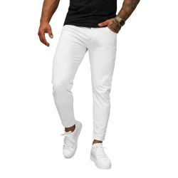 Vīriešu balti džinsi Novak