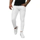 Vīriešu balti šauri džinsi Jen O/YB661