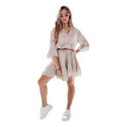 Sieviešu brūna vasaras kleita Lyvonne