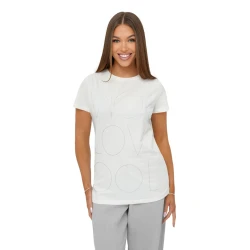 Sieviešu balts T-krekls Cool