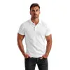 Vīriešu balts polo krekls Casual