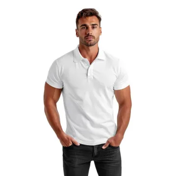 Vīriešu balts polo krekls Casual JS/8T80/1