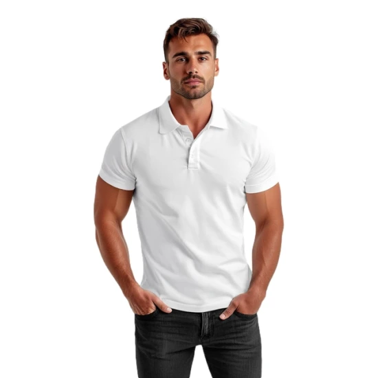 Vīriešu balts polo krekls Casual JS/8T80/1