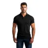 Vīriešu melns polo krekls Casual POLO T-krekls