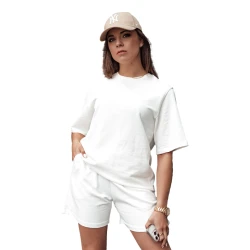 Sieviešu balts T-krekls Silvi