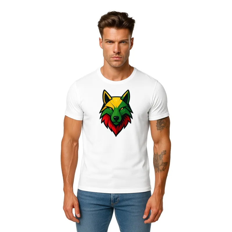 Vīriešu balts T-krekls Wolf PK4021