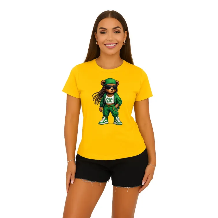 Sieviešu dzeltens T-krekls Bear PK4023