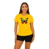 Sieviešu dzeltens T-krekls Butterfly PK4025