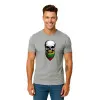 Vīriešu gaiši pelēks krekls Skull and Beard PK4015
