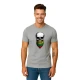 Vīriešu gaiši pelēks krekls Skull and Beard PK4015