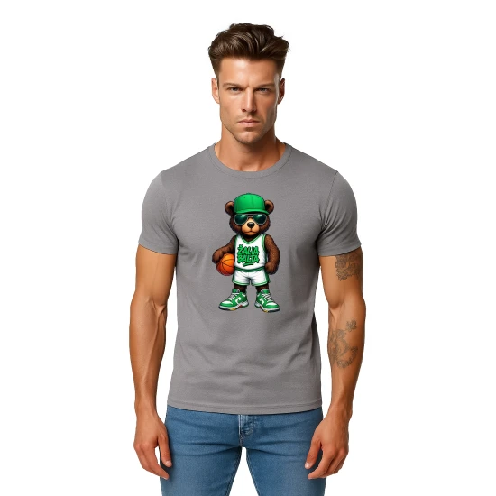 Vīriešu pelēks T-krekls Coon bez džempera PK4020