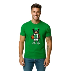 Vīriešu zaļš T-krekls Coon bez džempera