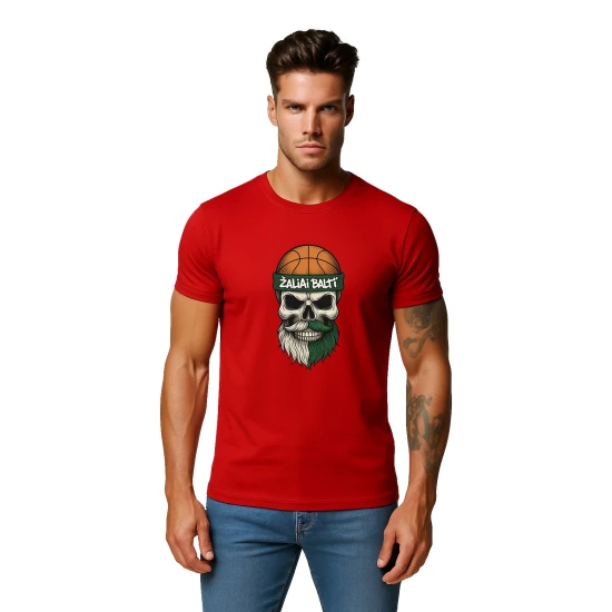 Brūns vīriešu krekls Skull and Ball PK4022