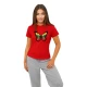 Sieviešu sarkans T-krekls Butterfly PK4025