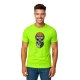 Vīriešu neona zaļš krekliņš Skull and Ball