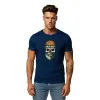Vīriešu tumši zils krekls Skull and Ball PK4022