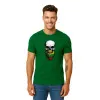 Vīriešu tumši zaļš krekls Skull and Beard PK4015