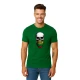 Vīriešu tumši zaļš krekls Skull and Beard PK4015
