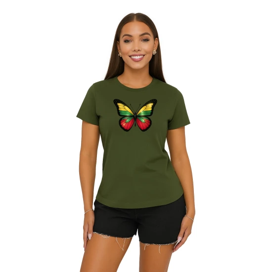 Sieviešu haki krekls Butterfly PK4025