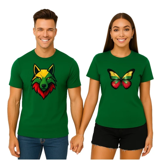 Zaļš T-kreklu komplekts Wolf-Dragon PK4026