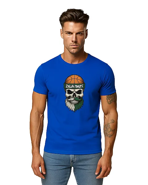 Vīriešu zils krekliņš Skull and Ball